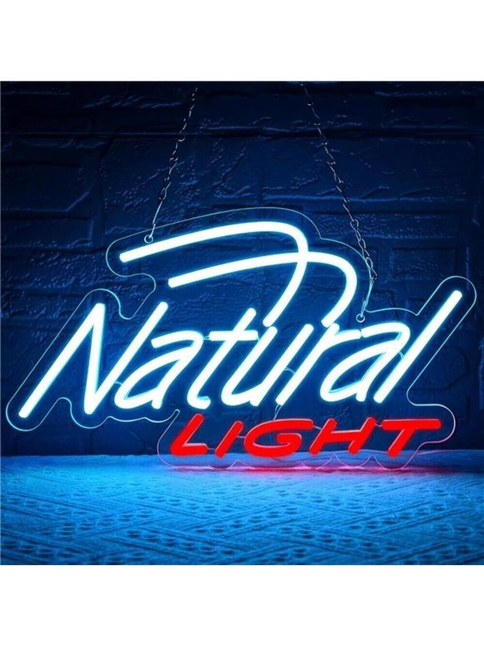 Natural Light LED Beer Neon Sign Wall Decor Bar light Bedroom Business Man Cave